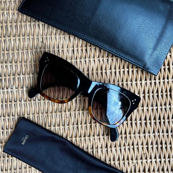 Celine BOLD 3 DOTS CL 4004IN Wayfarer Polarized Sunglasses - NEW - Picture 2 of 7